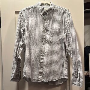 J. Crew Black and White Casual Button Down Shirt